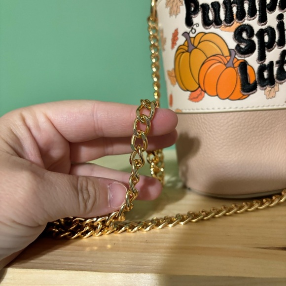 NWT SkinnyDip London Pumpkin Spice Latte Purse Zip Closure - Picture 8 of 11